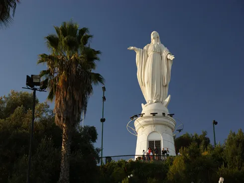 Virgen Cerro San Cristóbal - Santiago - Chile City Tour - Santiago - Chile - Transbus